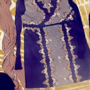 Nupur Kanoi Silk Kurta 3pc Set like new Sz 38